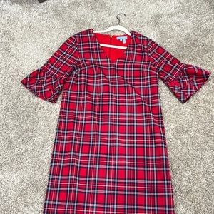 Draper James Christmas Tartan dress size 6 pre owned